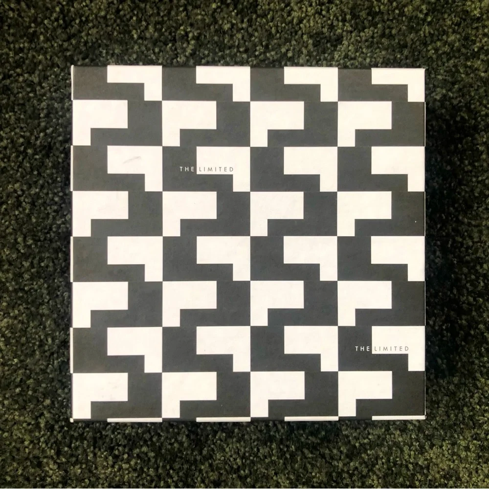 The Limited Empty Gift Box Small Square Black White Pattern Vintage Retail